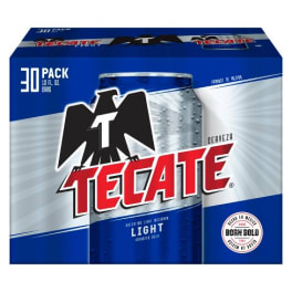 Tecate Light 30pk 12oz cans