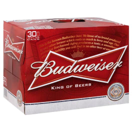 Budweiser 30pk 12oz cans