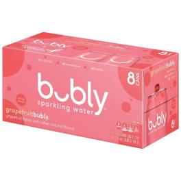 Bubly Grapefruit Sparkling Water - 8 cans / 12oz
