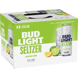 Bud Light Seltzer Lemon Lime - 12x 12oz Cans