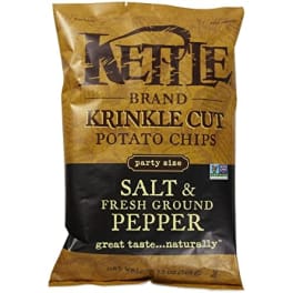 Kettle Krinkle Cut Potato Chips Salt & Pepper - 13oz Bag