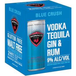 Monaco Cocktail Blue Crush - 4 cans / 12 oz