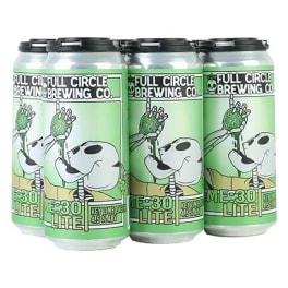 Full Circle Lime Thirty Light Key Lime Lager - 6 cans / 16oz