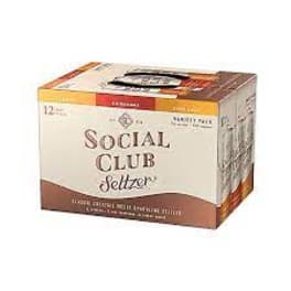 Social Club Seltzer Variety Pack - 12 cans / 12oz