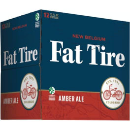 New Belgium Fat Tire - 12 bottles / 12oz