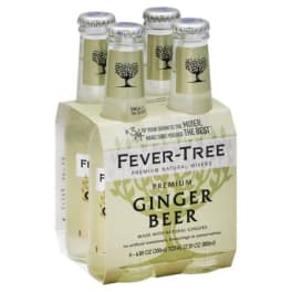 Fever-Tree Premium Ginger Beer - 4x 6.8oz Bottles