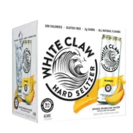 White Claw Mango Hard Seltzer - 6 Cans/ 12oz