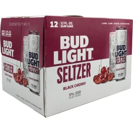 Bud Light Seltzer Black Cherry - 12x 12oz Cans