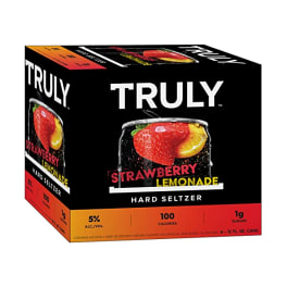 Truly Hard Seltzer Strawberry Lemonade Spiked & Sparkling Water - 6 Cans/ 12oz