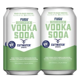 Cutwater Cucumber Vodka Soda - 4 cans / 12oz
