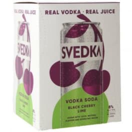 Svedka Black Cherry Lime - 4 cans / 355mL