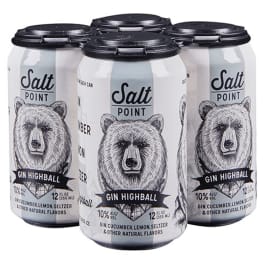 Salt Point Gin Highball - 4 cans / 12oz