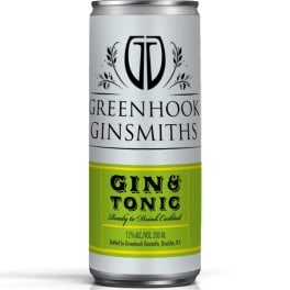Greenhook Ginsmiths Gin And Tonic - 200mL