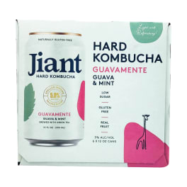 Jiant Hard Kombucha Guavamente - 4 cans / 12oz