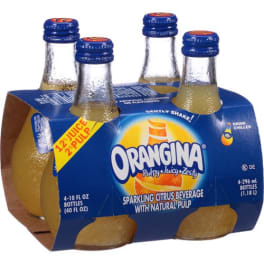 Orangina Soda - 4 bottles / 10oz