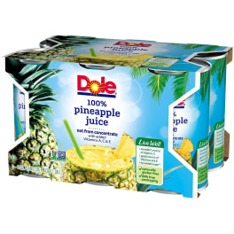 Dole Pineapple Juice - 6x 6oz Cans