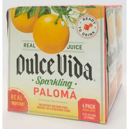Dulce Vida Tequila Sparkling Paloma - Ready To Drink Cans - 4x 200ml Cans