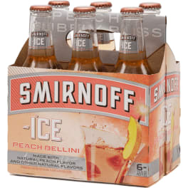 SMIRNOFF ICE PEACH BELLINI 6PK BTL