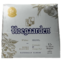 Hoegaarden White 12Pack 12oz Bottles