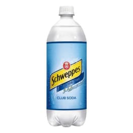 Schweppes Club Soda 1.0 L bottle