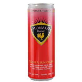 Monaco Tequila Sun Crush Cocktail - 355mL