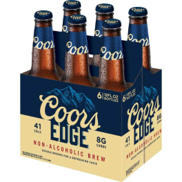 Coors Edge Non Alcoholic Lager - 6 bottles / 12oz