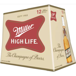 Miller High Life Beer - 12 bottles / 12oz