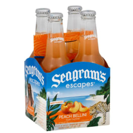 Seagram's Escapes Peach Bellini - 4 bottles / 11.2oz