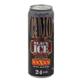 Camo Ice Black Beer - 1 can / 24oz