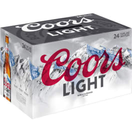 COORS LIGHT BEER 12OZ 24 BT