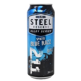 Steel Reserve Blue Razz Flavored Malt Beverage - 1 can / 24oz