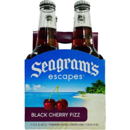 Seagram's Escapes Black Cherry Fizz - 4 bottles / 11.2oz