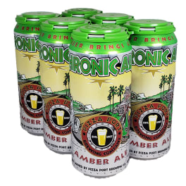 Pizza Port Chronic Amber Ale 6 pack 16oz can