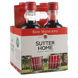 Sutter Home Red Moscato - 4 bottles / 187mL