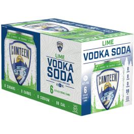 Canteen Lime Vodka Soda Citrus Cocktail - 8 cans / 12oz