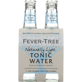 Fever Tree Light Tonic - 4 bottles / 6.8oz