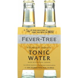 Fever Tree Tonic Water - 4 bottles / 6.8oz