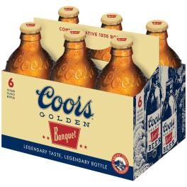 Coors Banquet Lager - 6 bottles / 12oz
