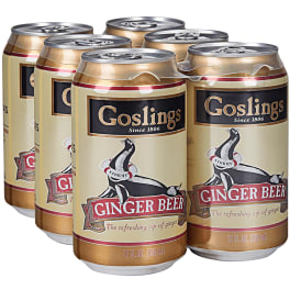 Goslings Ginger Beer - 6 cans / 12oz