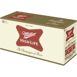 Miller High Life - 18 cans / 12oz