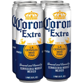 Corona Extra - 4 cans / 16oz