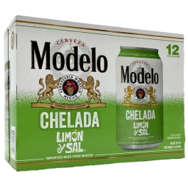 Modelo Chelada Limon y Sal - 12 cans / 12oz