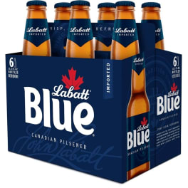 Labatt Blue Lager - 6 bottles / 11.5oz