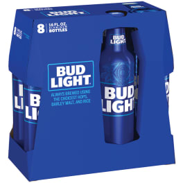 Bud Light Beer - 8 bottles / 16oz