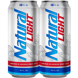 Natural Light - 4 cans / 16oz