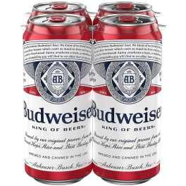 Budweiser - 4 cans / 16oz