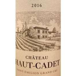 Chateau Haut-Cadet 16 St Emilion Grand Cru - 750mL