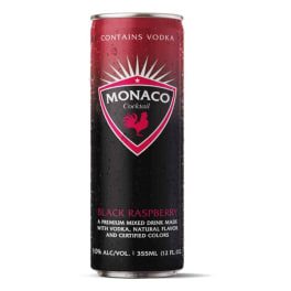 Monaco Black Raspberry 12 oz can