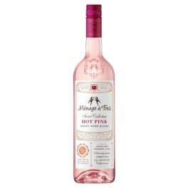 Menage A Trois Hot Pink Rose - 750mL