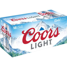 Coors Light 18 pack 18 pack cans